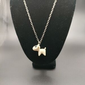 Betsey Johnson Puppy Dog Pendant Necklace